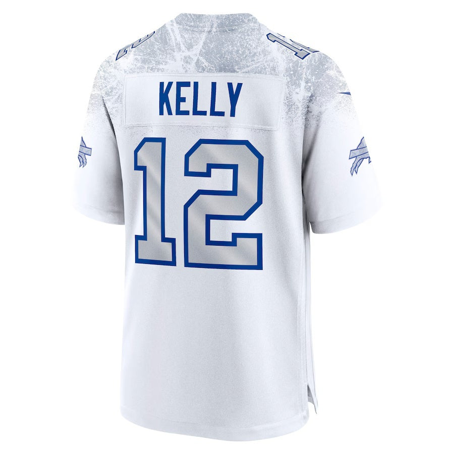 B.Bills #12 Jim Kelly 2025 Rivalries Collection Retired Player Game Jersey - White