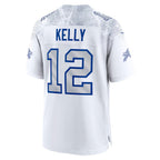 B.Bills #12 Jim Kelly 2025 Rivalries Collection Retired Player Game Jersey - White