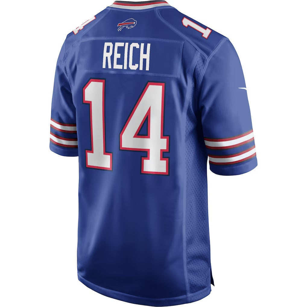 B.Bills #14 Frank Reich Royal Game Retired Player Stitched Football American Jersey
