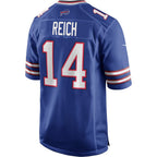 B.Bills #14 Frank Reich Royal Game Retired Player Stitched Football American Jersey