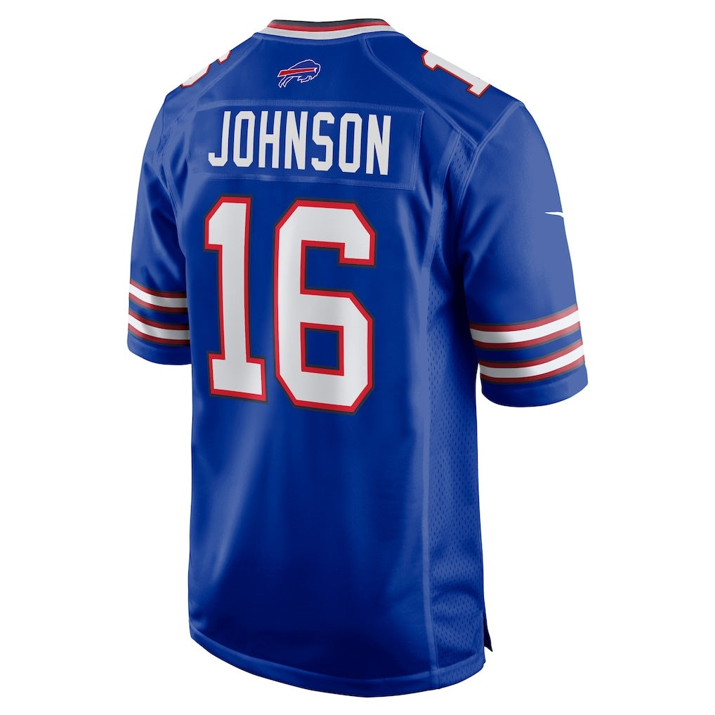 B.Bills #16 Xavier Johnson Royal Game Stitched Football American Jersey