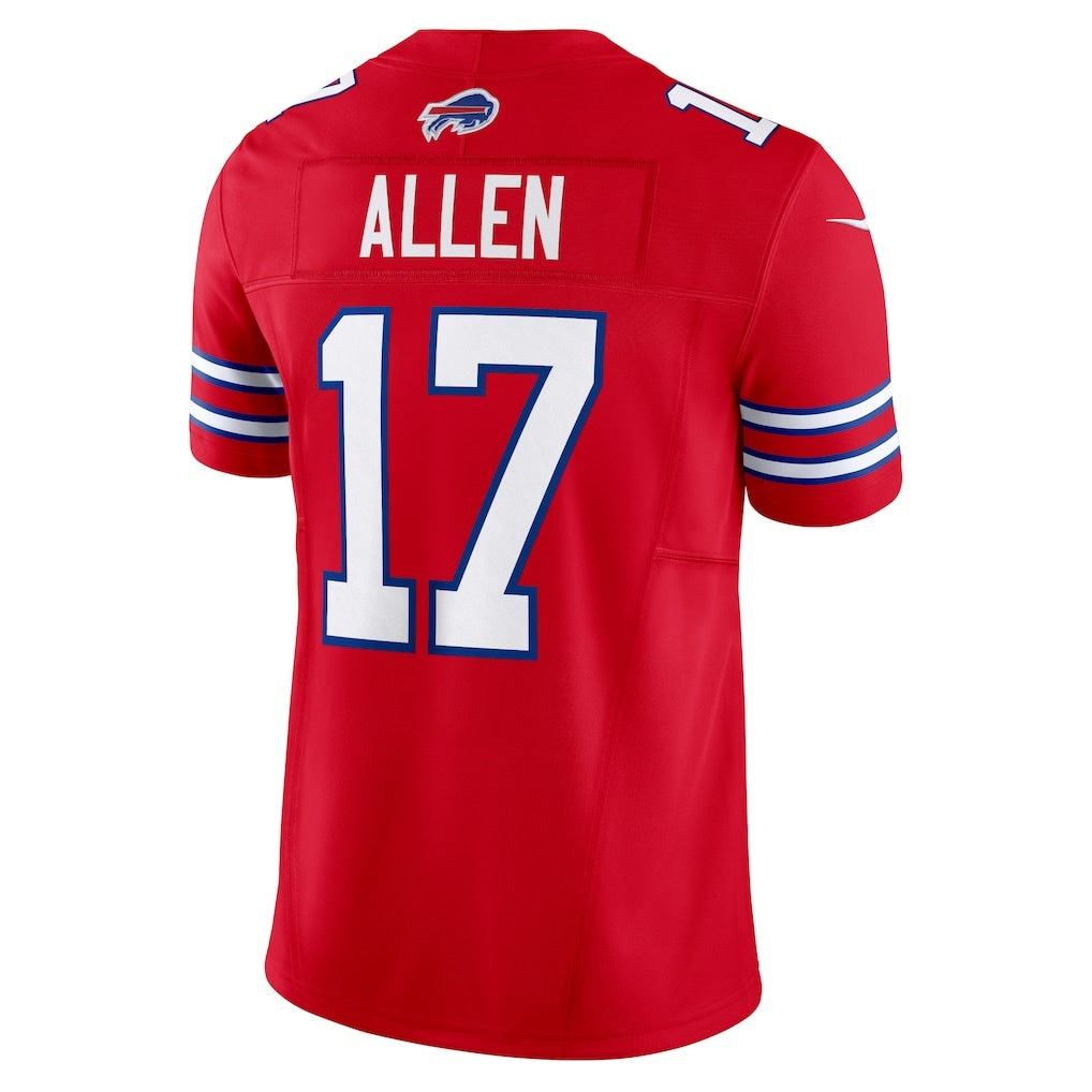 B.Bills #17 Josh Allen Red Vapor F.U.S.E. Limited Stitched Football American Jersey