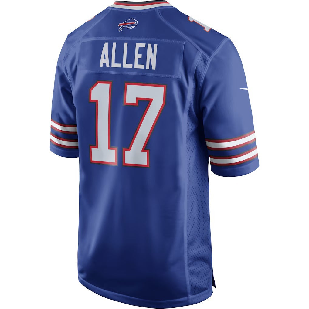 B.Bills #17 Josh Allen Royal Team Game Player Stitched Football American Jersey