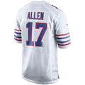 B.Bills #17 Josh Allen White Alternate Game Player Stitched Football American Jersey