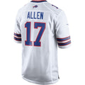 B.Bills #17 Josh Allen White Game Player Stitched Football American Jersey