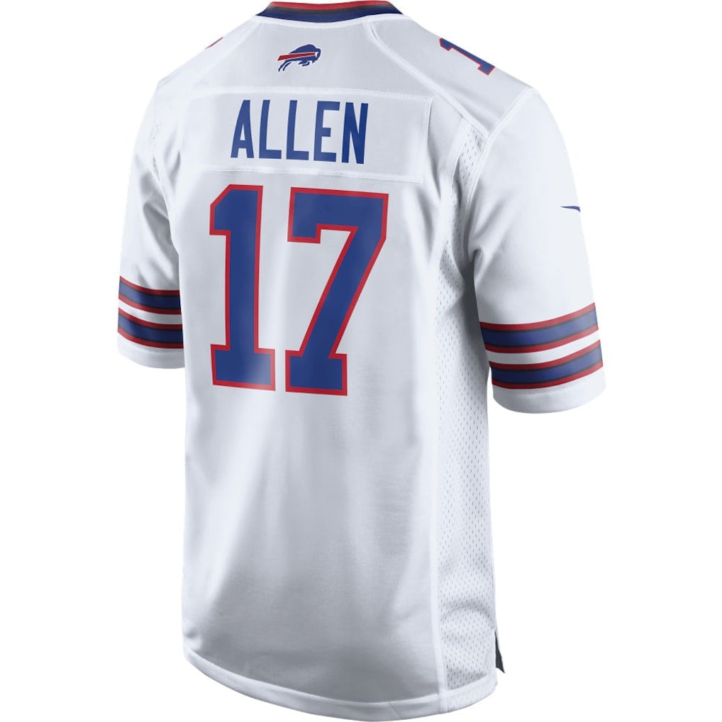 B.Bills #17 Josh Allen White Game Player Stitched Football American Jersey