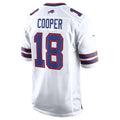 B.Bills #18 Amari Cooper White Game Stitched Football American Jersey