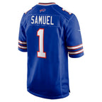 B.Bills #1 Curtis Samuel Royal Game Stitched Football American Jersey