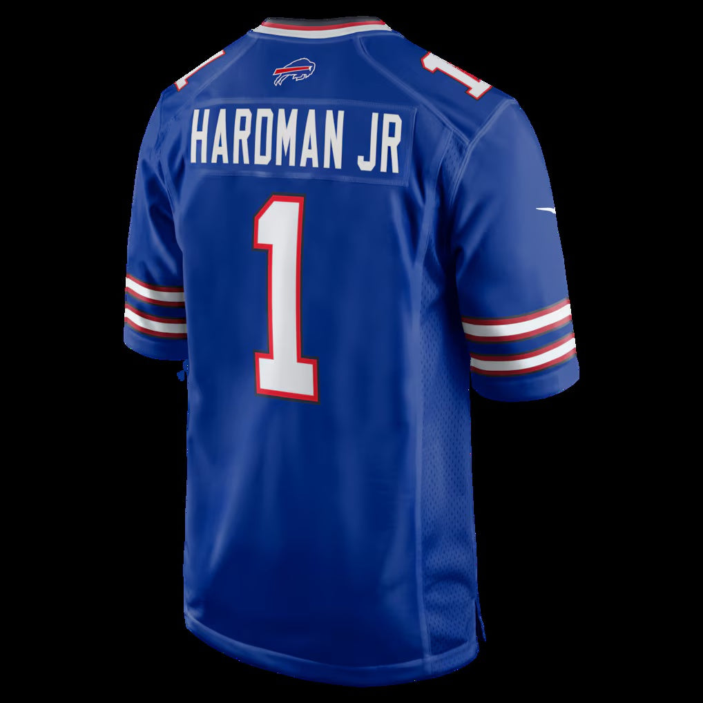 B.Bills #1 Mecole Hardman Royal Team Game Stitched Football American Jersey