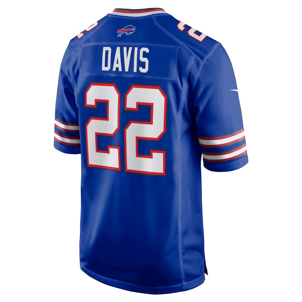 B.Bills #22 Ray Davis Royal Game Stitched Football American Jersey