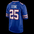 B.Bills #25 Geno Stone Royal Team Game Stitched Football American Jersey