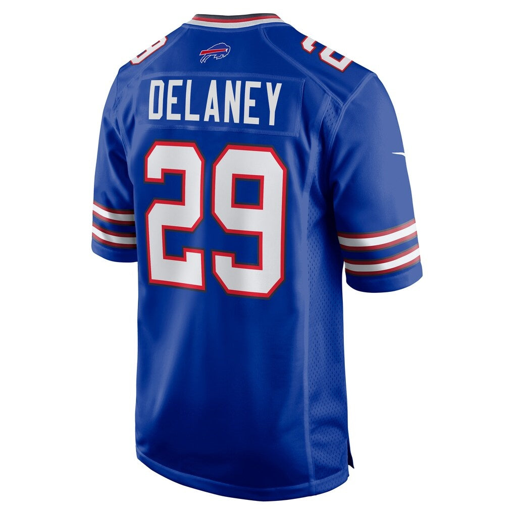 B.Bills #29 Dee Delaney Royal Game Stitched Football American Jersey