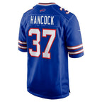 B.Bills #37 Jordan Hancock Royal Team Game Stitched Football American Jersey