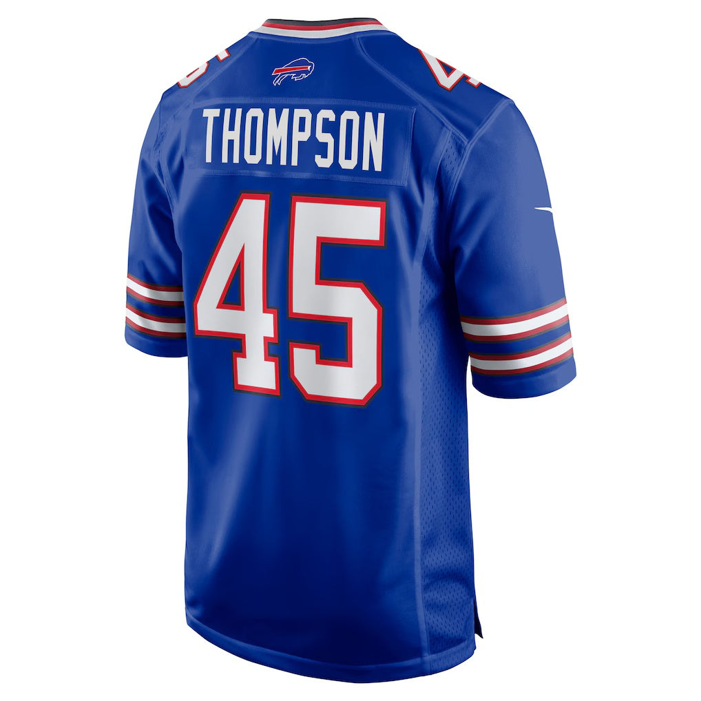 B.Bills #45 Shaq Thompson Royal Team Game Stitched Football American Jersey