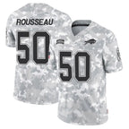 B.Bills #50 Gregory Rousseau Player Arctic Camo Salute to Service Limited Football Jerseys
