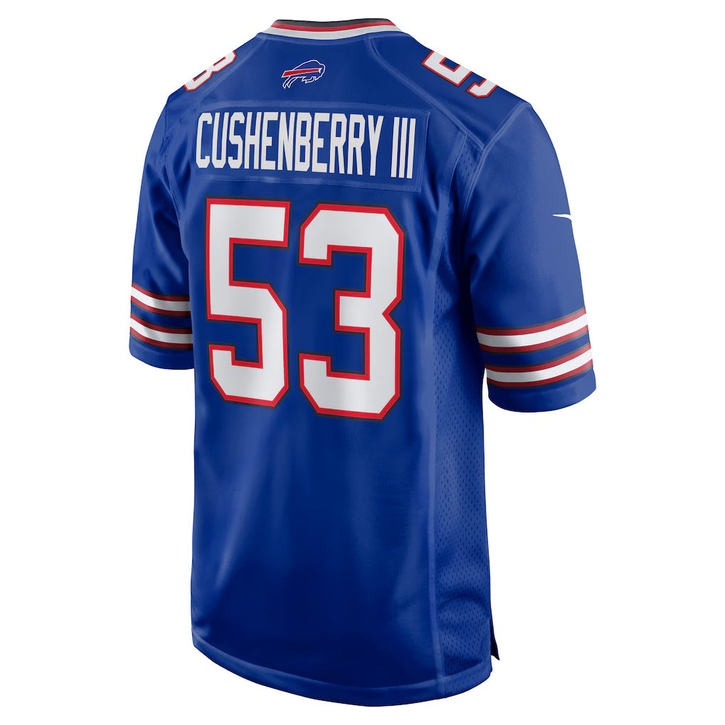 B.Bills #53 Lloyd Cushenberry III Royal Team Game Stitched Football American Jersey