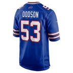B.Bills #53 Tyrel Dodson Royal Game Player Stitched Football American Jersey