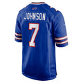 B.Bills #7 Taron Johnson Royal Game Stitched Football American Jersey