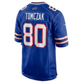 B.Bills #80 Max Tomczak Royal Team Game Football Jersey