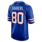 B.Bills #80 Tyrell Shavers Royal Team Game Stitched Football American Jersey