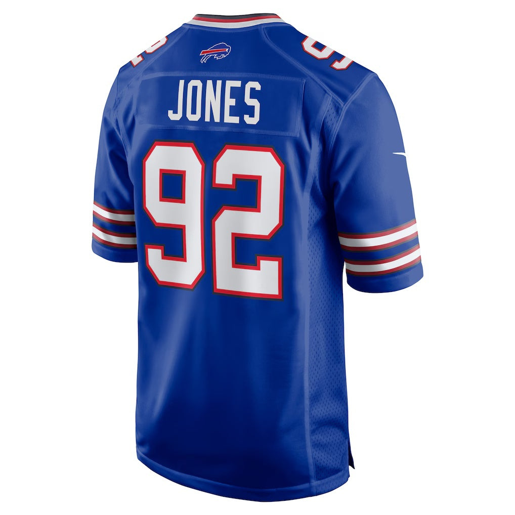 B.Bills #92 DaQuan Jones Royal Game Player Stitched Football American Jersey