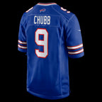 B.Bills #9 Bradley Chubb Royal Team Game Stitched Football American Jersey