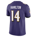Kyle Hamilton Ravens #14 Purple Vapor F.U.S.E. Limited Stitched Football Jersey