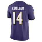 Kyle Hamilton Ravens #14 Purple Vapor F.U.S.E. Limited Stitched Football Jersey