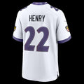B.Ravens #22 Derrick Henry White Game Stitched Football American Jersey