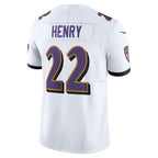 B.Ravens #22 Derrick Henry White Vapor F.U.S.E. Limited Stitched Football American Jersey