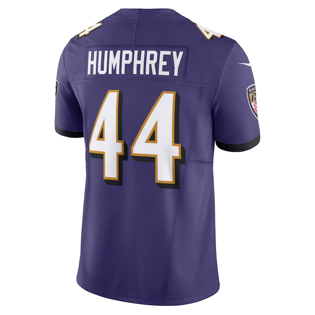 B.Ravens #44 Marlon Humphrey Purple Vapor F.U.S.E. Limited Stitched Football American Jersey