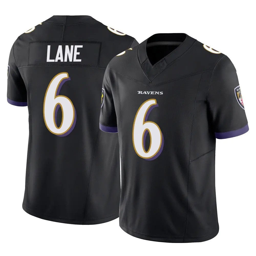 B.Ravens ££6 Men's Ja'Kobi Lane Black Vapor F.U.S.E. Limited American Football Jerseys