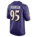 B.Ravens #95 Tavius Robinson Purple Team Game Stitched Football American Jersey