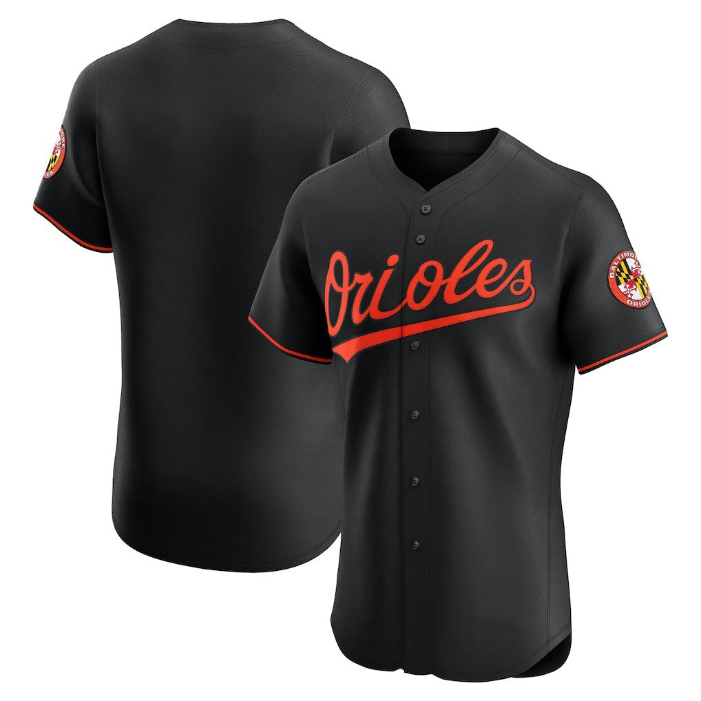 Baltimore Orioles Black Alternate Elite Baseball Jersey