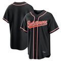 Baltimore Orioles Black Out Fashion Home Game Blank Player Stitched Baseball Jersey