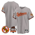 Baltimore Orioles Gray 30th Anniversary of 2131 Home Game Blank Player Stitched Baseball Jersey