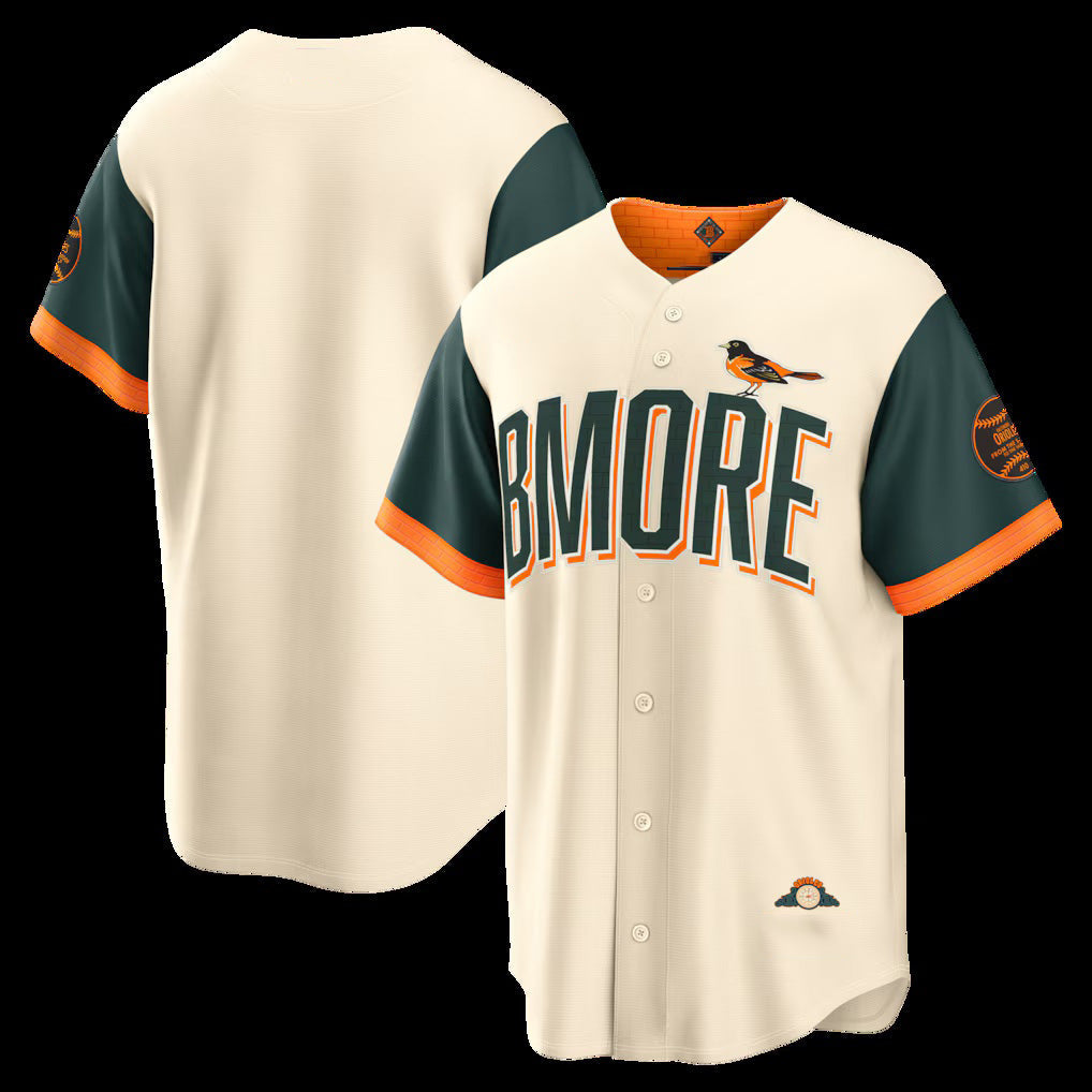 Baltimore Orioles Natural 2026 City Connect Stadium Baseball Jersey