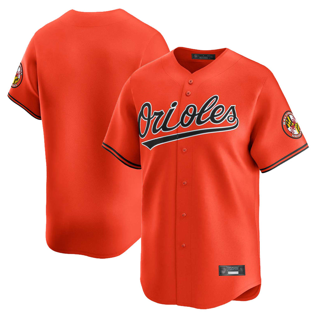 Baltimore Orioles Orange Limited Home Game Blank Player Stitched Baseball Jersey