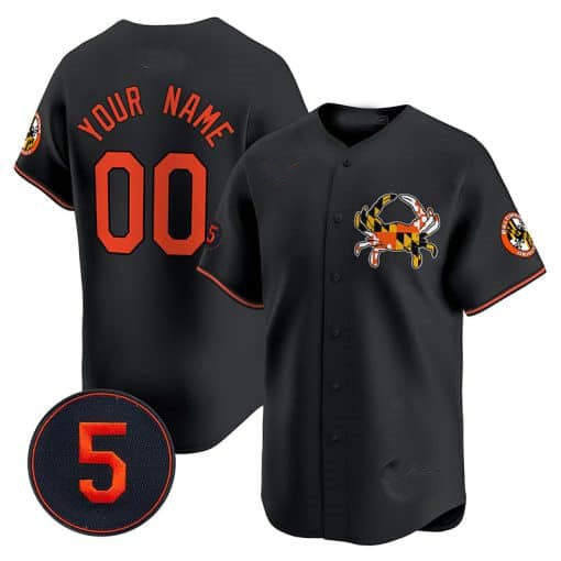 Baltimore Orioles Robinson Patch Vapor Premier Limited Custom Jersey V3 â€?Black Baseball Jersey