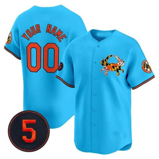 Baltimore Orioles Robinson Patch Vapor Premier Limited Custom Jersey V3 â€?Blue Baseball Jersey