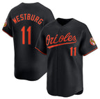 Baltimore Orioles #11 Jordan Westburg Black 2025 Alternate Limited Cool Base Stitched Baseball Jersey