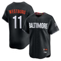 Baltimore Orioles #11 Jordan Westburg Player Black City Connect Limited Home Game Stitched Baseball Jersey