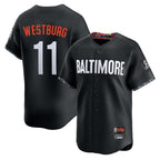 Baltimore Orioles #11 Jordan Westburg Player Black City Connect Limited Home Game Stitched Baseball Jersey