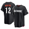 Baltimore Orioles #12 Dylan Beavers Player Black City Connect Home Game Stitched Baseball Jersey