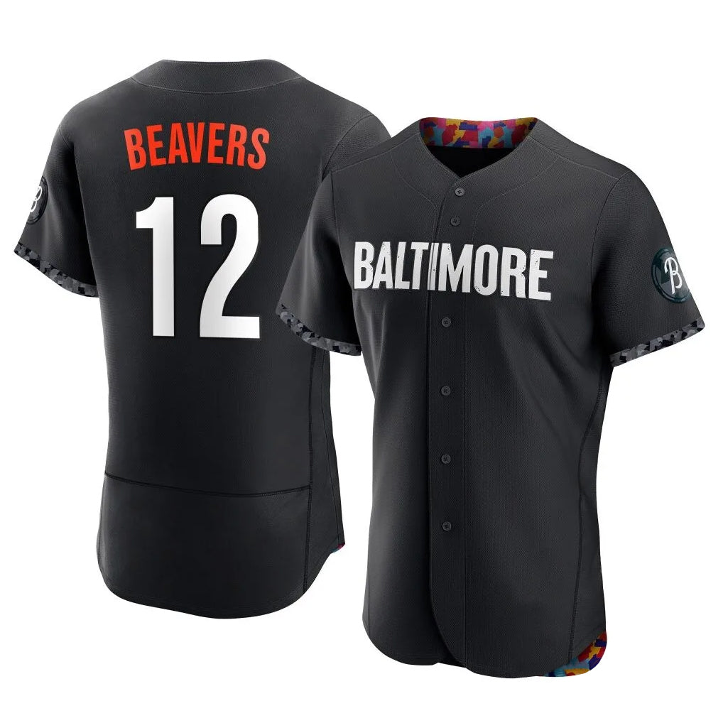 Baltimore Orioles #12 Dylan Beavers Player Black City Connect Limited Elite Home Game Stitched Baseball Jersey