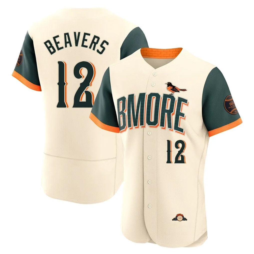Baltimore Orioles #12 Dylan Beavers Player Cream 2026 City Connect Limited Elite Home Game Stitched Baseball Jersey