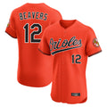 Baltimore Orioles #12 Dylan Beavers Player Orange Limited Elite Home Game Stitched Baseball Jersey
