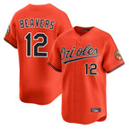 Baltimore Orioles #12 Dylan Beavers Player Orange Limited Home Game Stitched Baseball Jersey