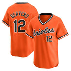 Baltimore Orioles #12 Dylan Beavers Player Orange T-shirt Limited Home Game Stitched Baseball Jersey