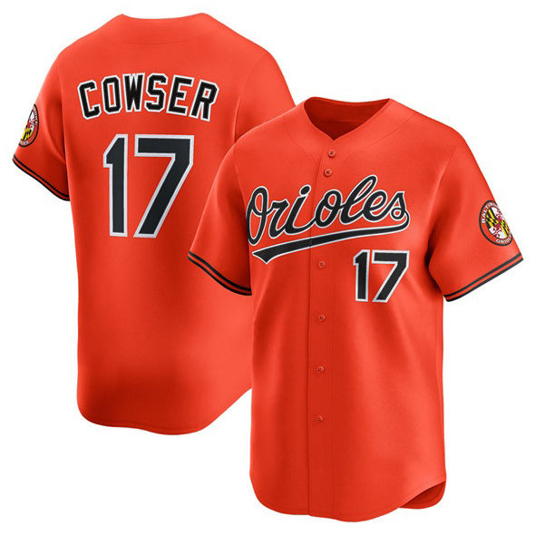 Baltimore Orioles #17 Colton Cowser Orange 2025 2nd Alternate Limited Stitched Baseball Jersey